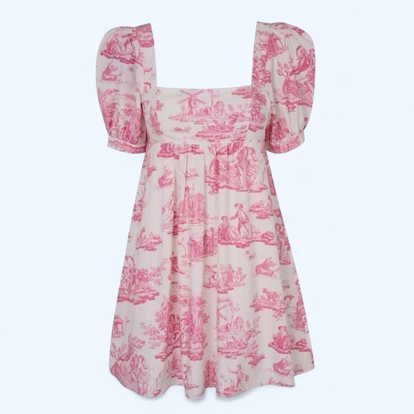 Laura Ashley X Urban Outfitters Penelope Cherub Babydoll Dress - Picture 1 of 7
